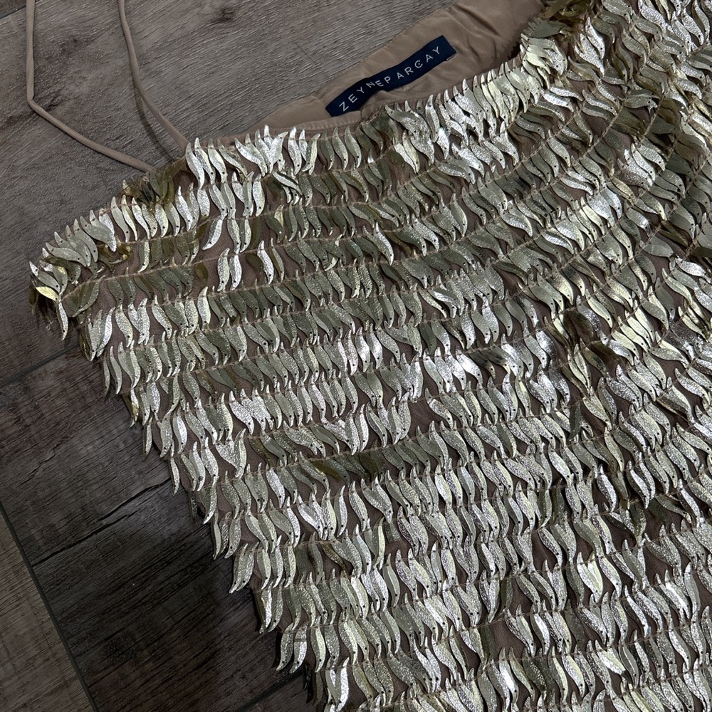 Zeynep Arcay gold sequin mini dress - Picture 6 of 7